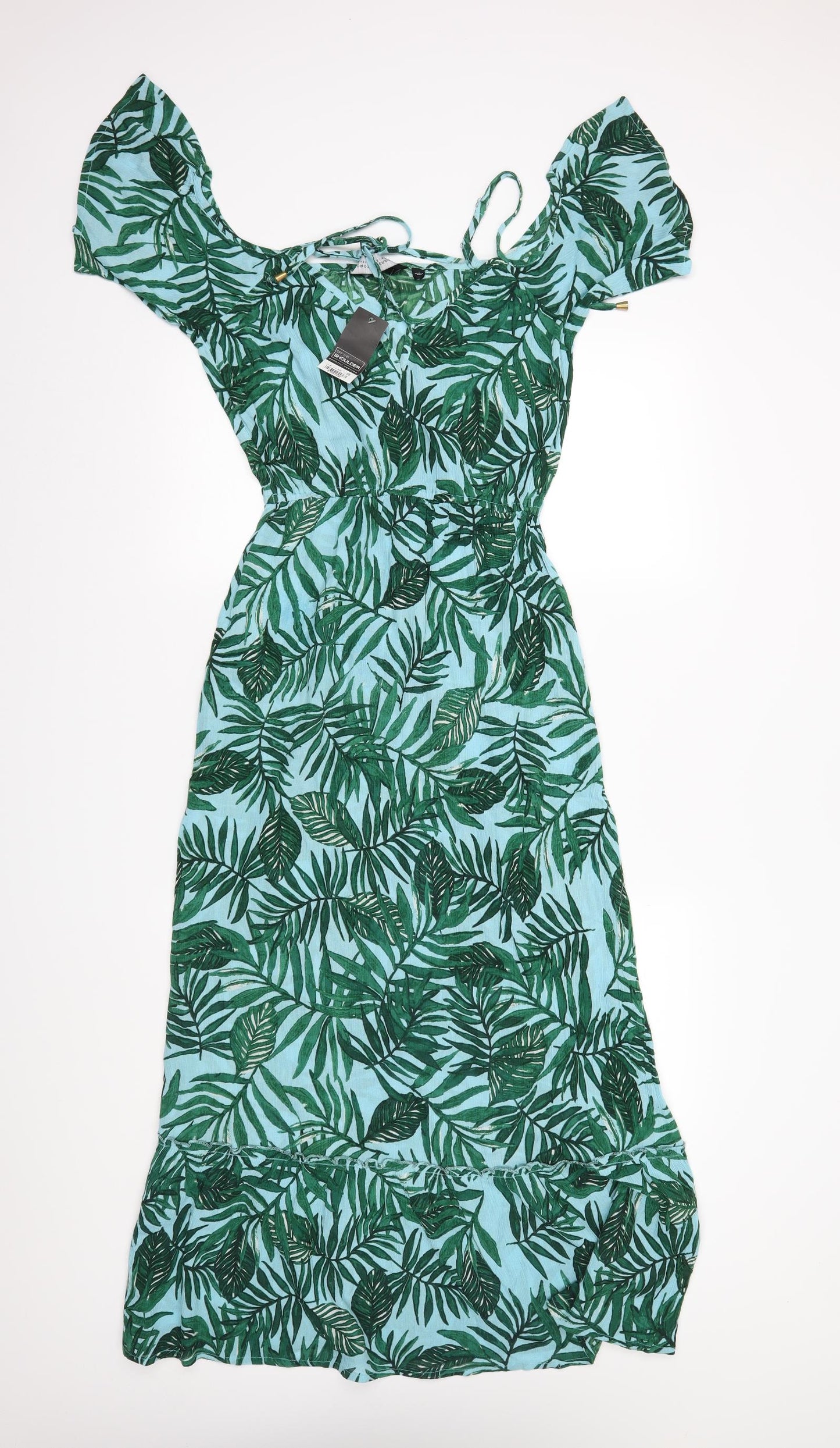 Dorothy Perkins Womens Green Floral  Maxi  Size 8