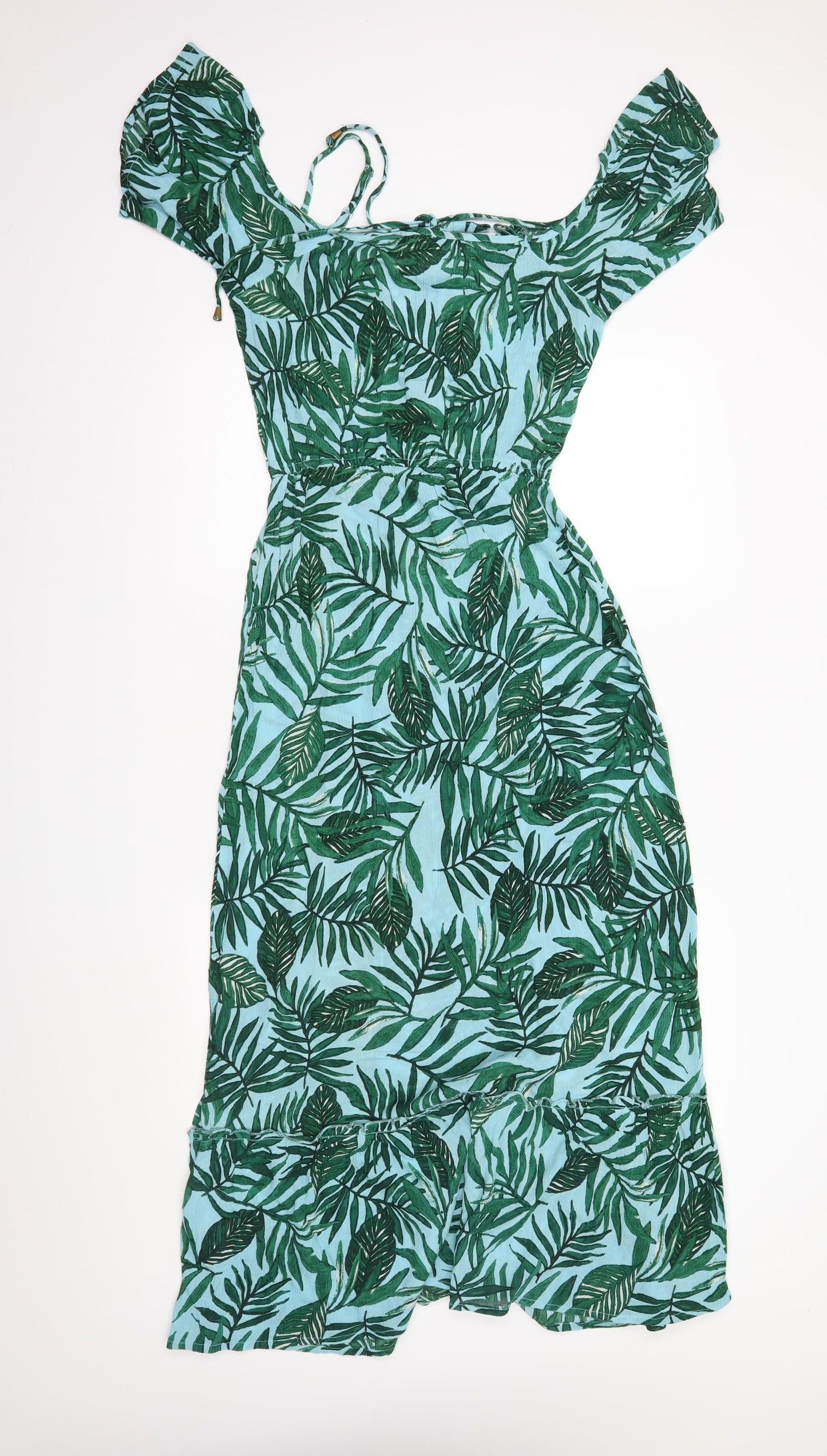 Dorothy Perkins Womens Green Floral  Maxi  Size 8