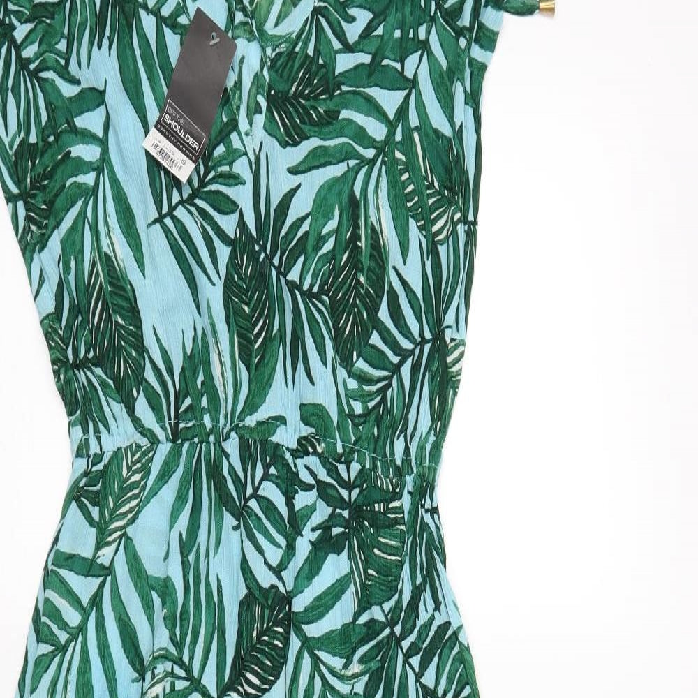 Dorothy Perkins Womens Green Floral  Maxi  Size 8