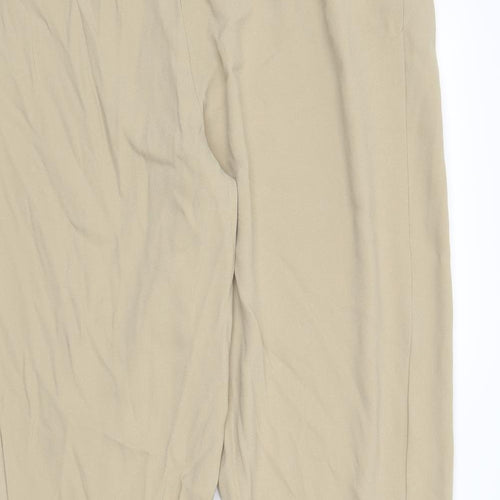 M&S Womens Beige   Trousers  Size 18 L28 in