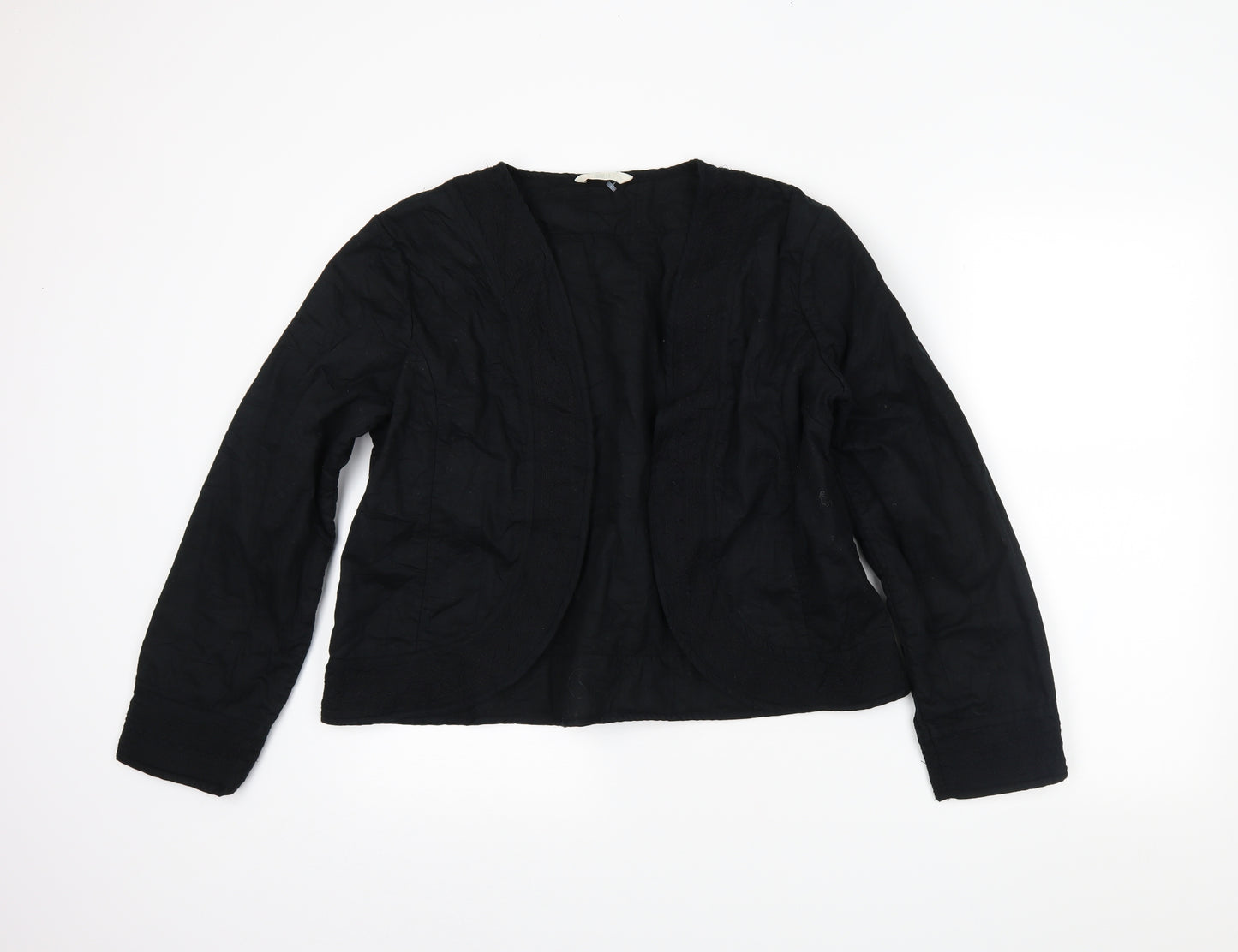 M&S Womens Black   Jacket Coatigan Size 18