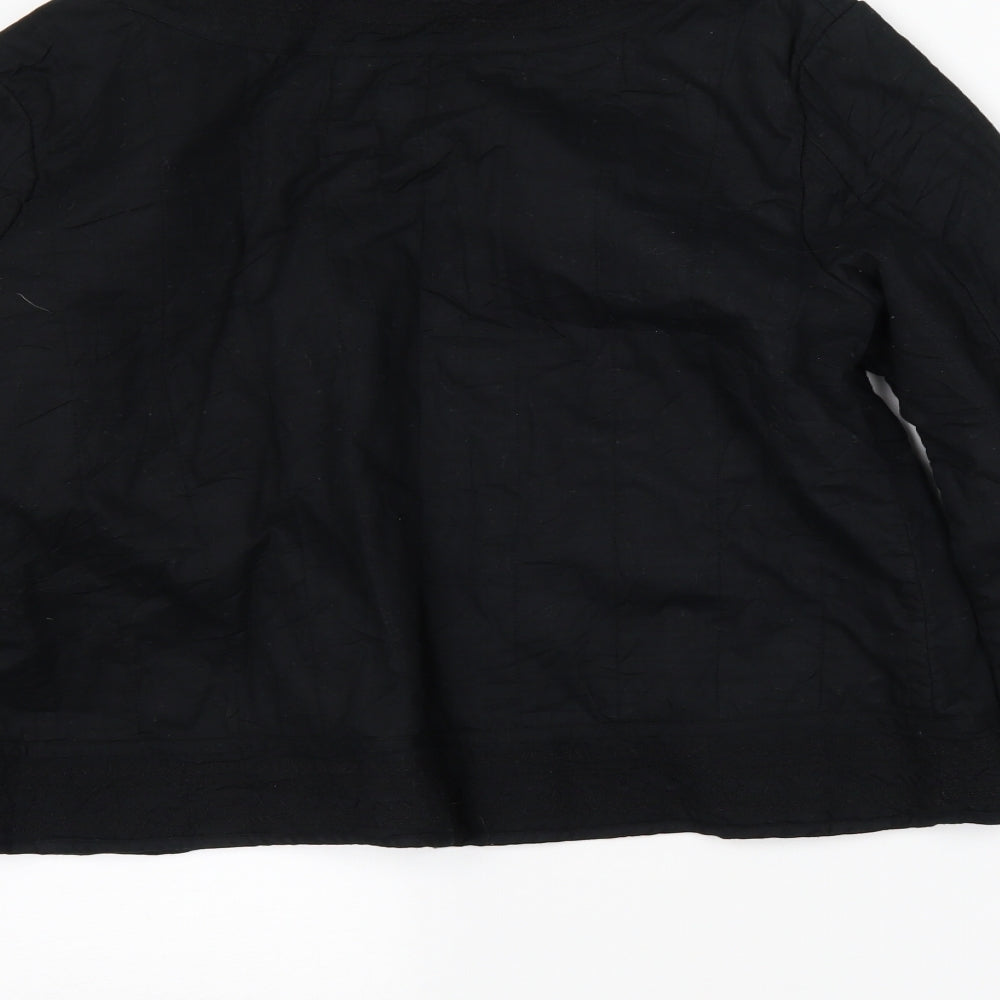 M&S Womens Black   Jacket Coatigan Size 18