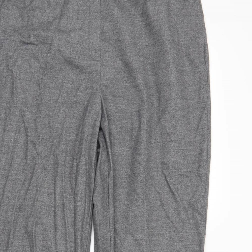 M&S Womens Grey   Dress Pants Trousers Size 14 L29 in