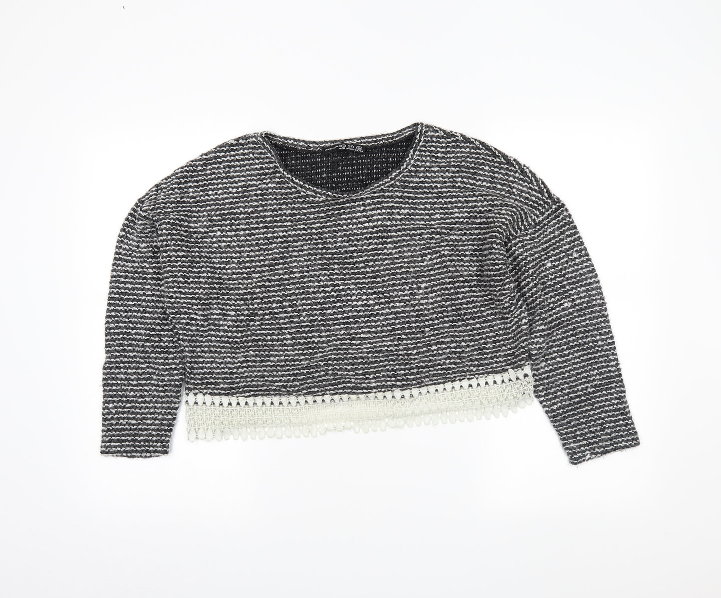 Atmosphere Womens Grey Striped  Pullover Jumper Size 10