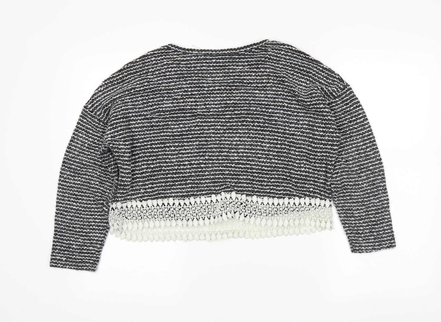 Atmosphere Womens Grey Striped  Pullover Jumper Size 10