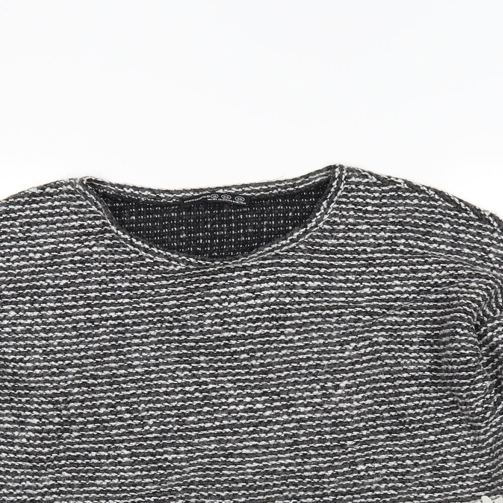 Atmosphere Womens Grey Striped  Pullover Jumper Size 10