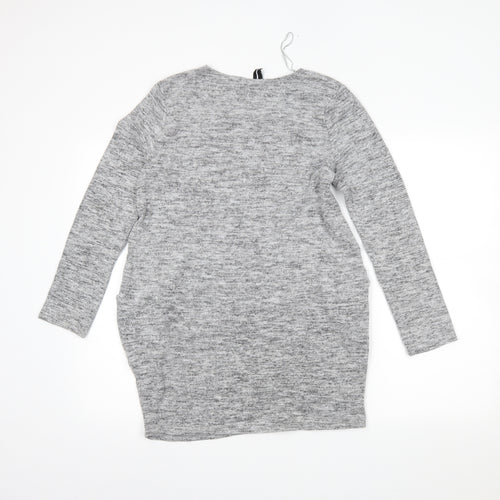 IZABEL Womens Grey   Tunic Jumper Size 10