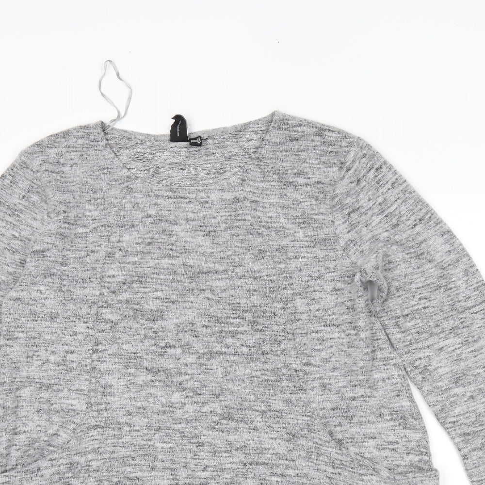 IZABEL Womens Grey   Tunic Jumper Size 10