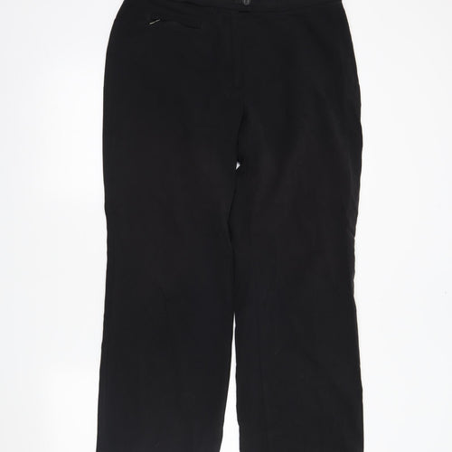 M&S Womens Black   Trousers  Size 14 L26 in