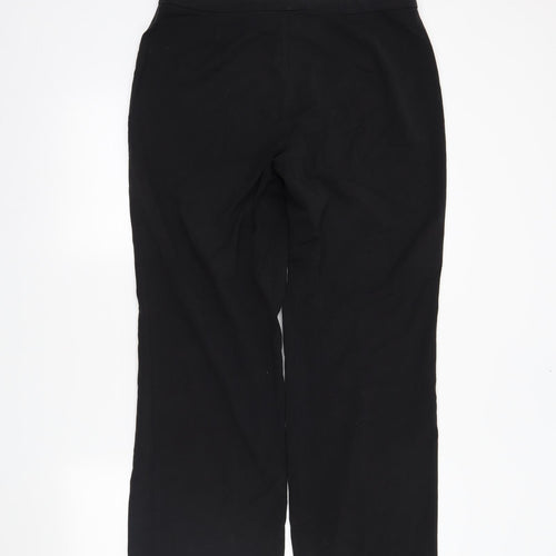M&S Womens Black   Trousers  Size 14 L26 in