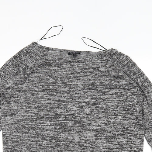 Topshop Womens Grey   Tunic Jumper Size 10