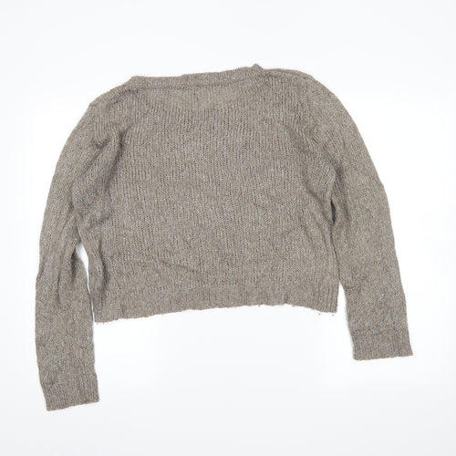 H&M Womens Brown   Pullover Jumper Size M