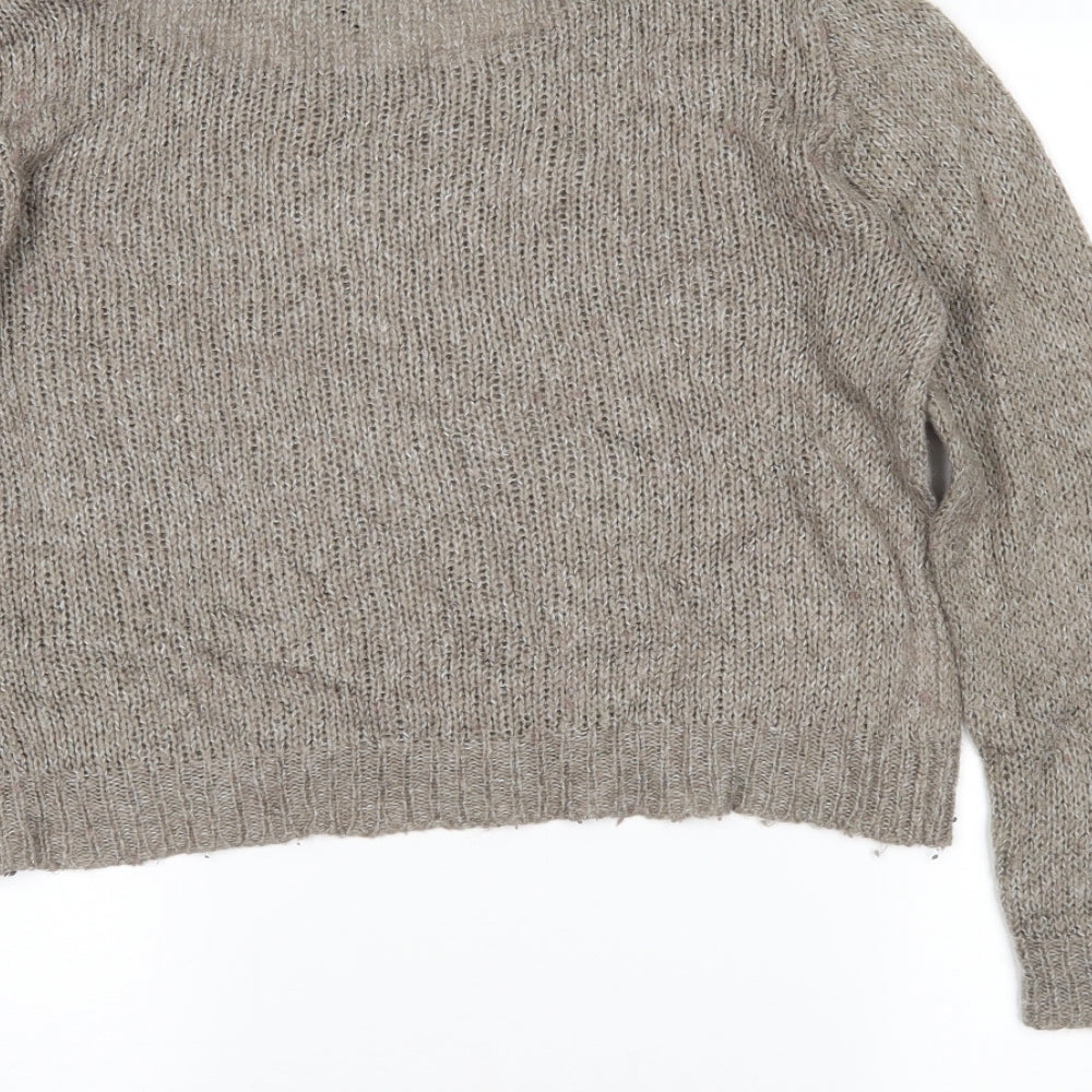 H&M Womens Brown   Pullover Jumper Size M