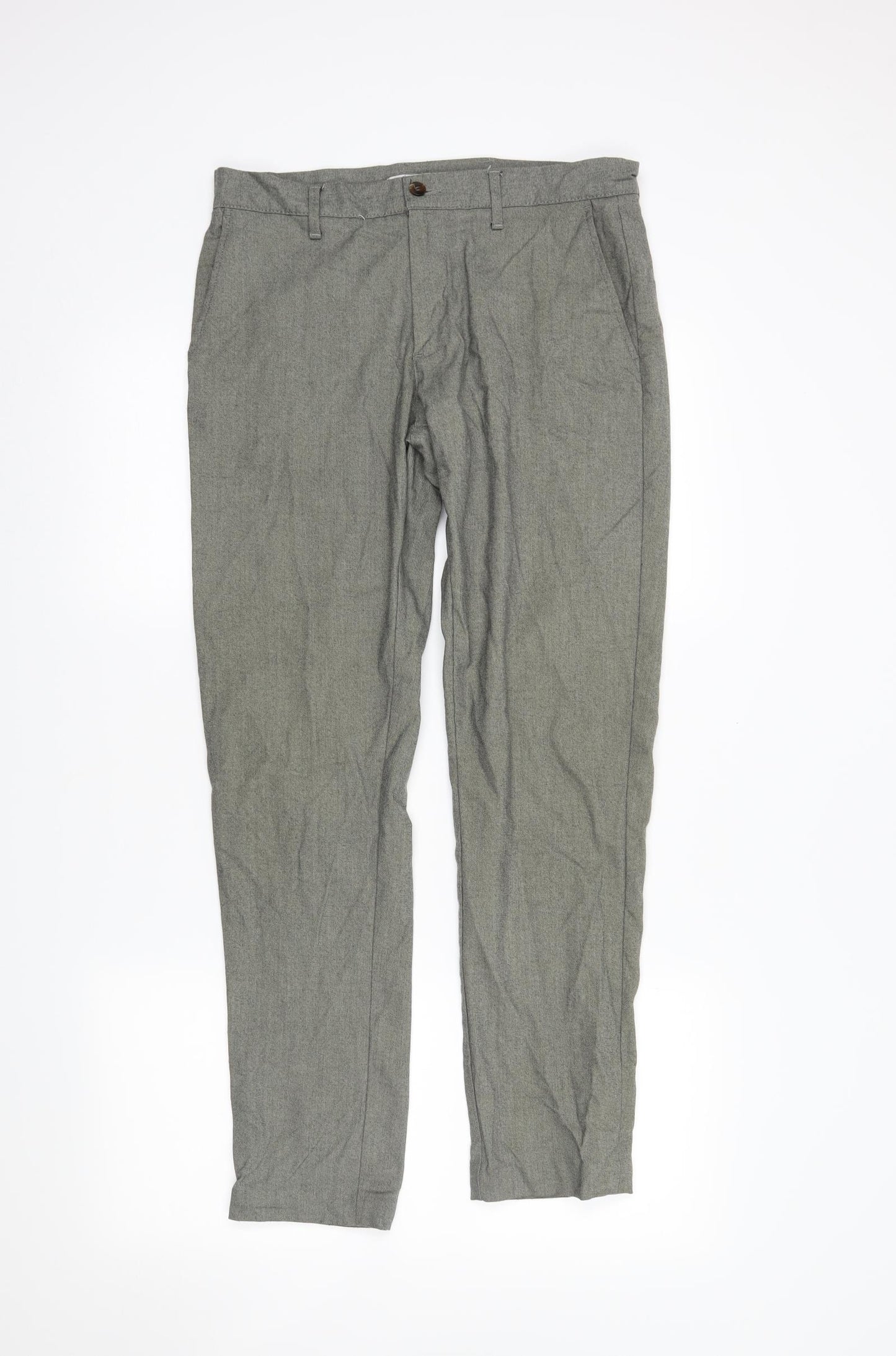 Zara Mens Grey   Trousers  Size M L28 in