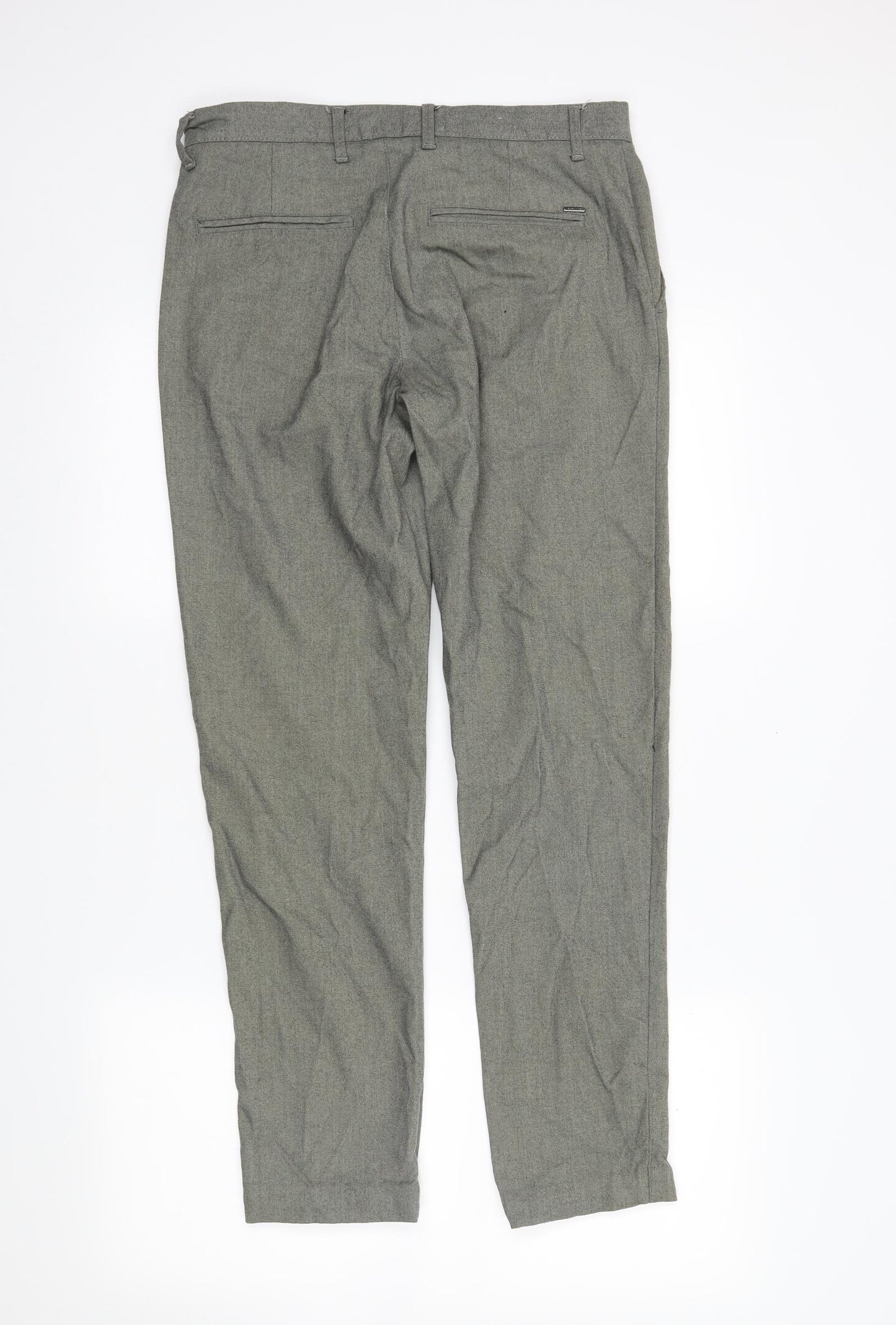 Zara Mens Grey   Trousers  Size M L28 in