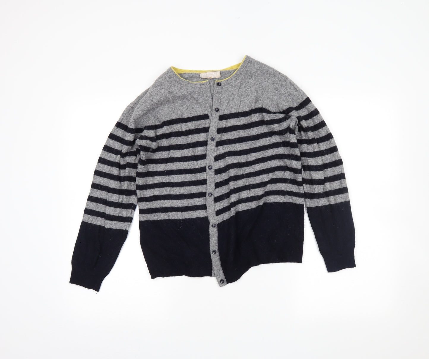 Benedetta B Womens Blue Striped  Cardigan Jumper Size L