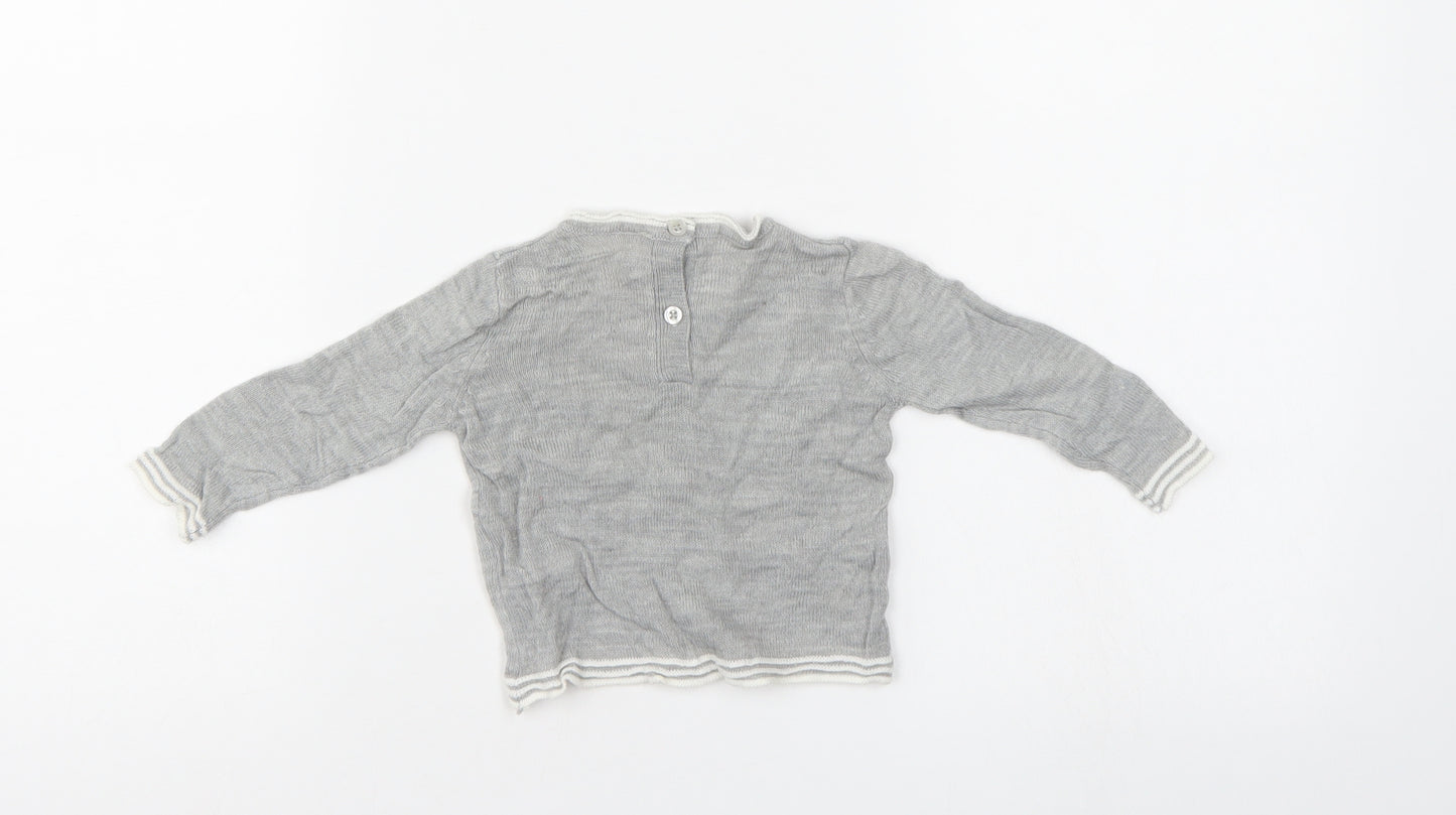 Rockabye-Baby Baby Grey   Pullover Jumper Size 3-6 Months