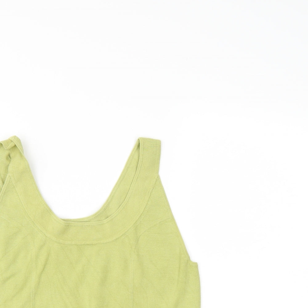 Liz Claiborne Womens Green   Basic Tank Size L