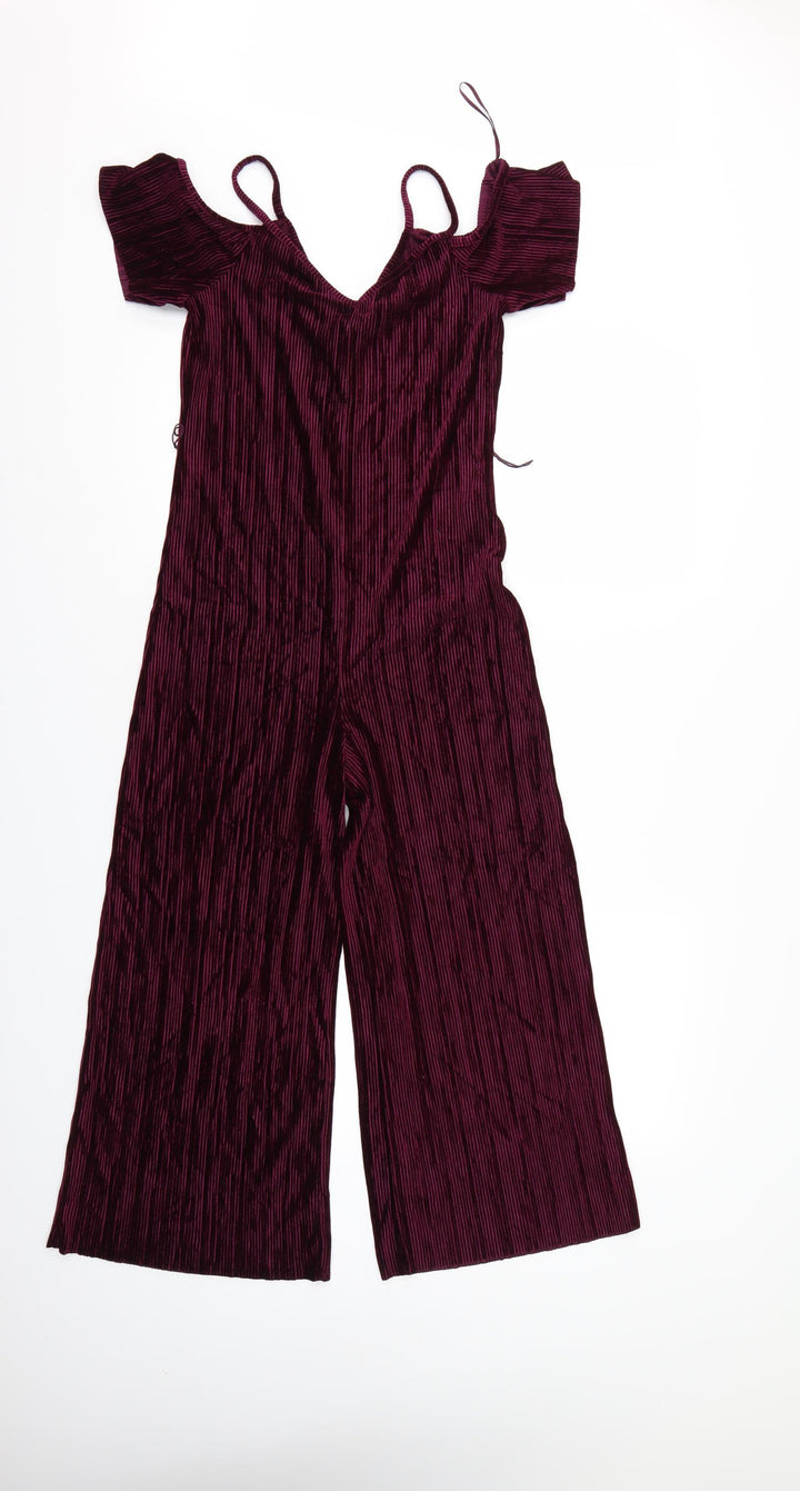 Top Shop Womens Purple Jumpsuit One-Piece Size 6