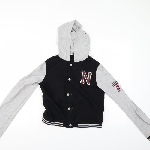Generation Boys Black   Varsity Jacket Jacket Size 14-15 Years