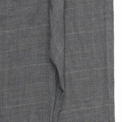 NEXT Womens Grey Check  Trousers  Size 10 L28 in