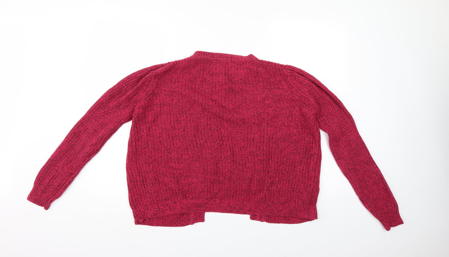 M&S Womens Purple   Cardigan Jumper Size 16