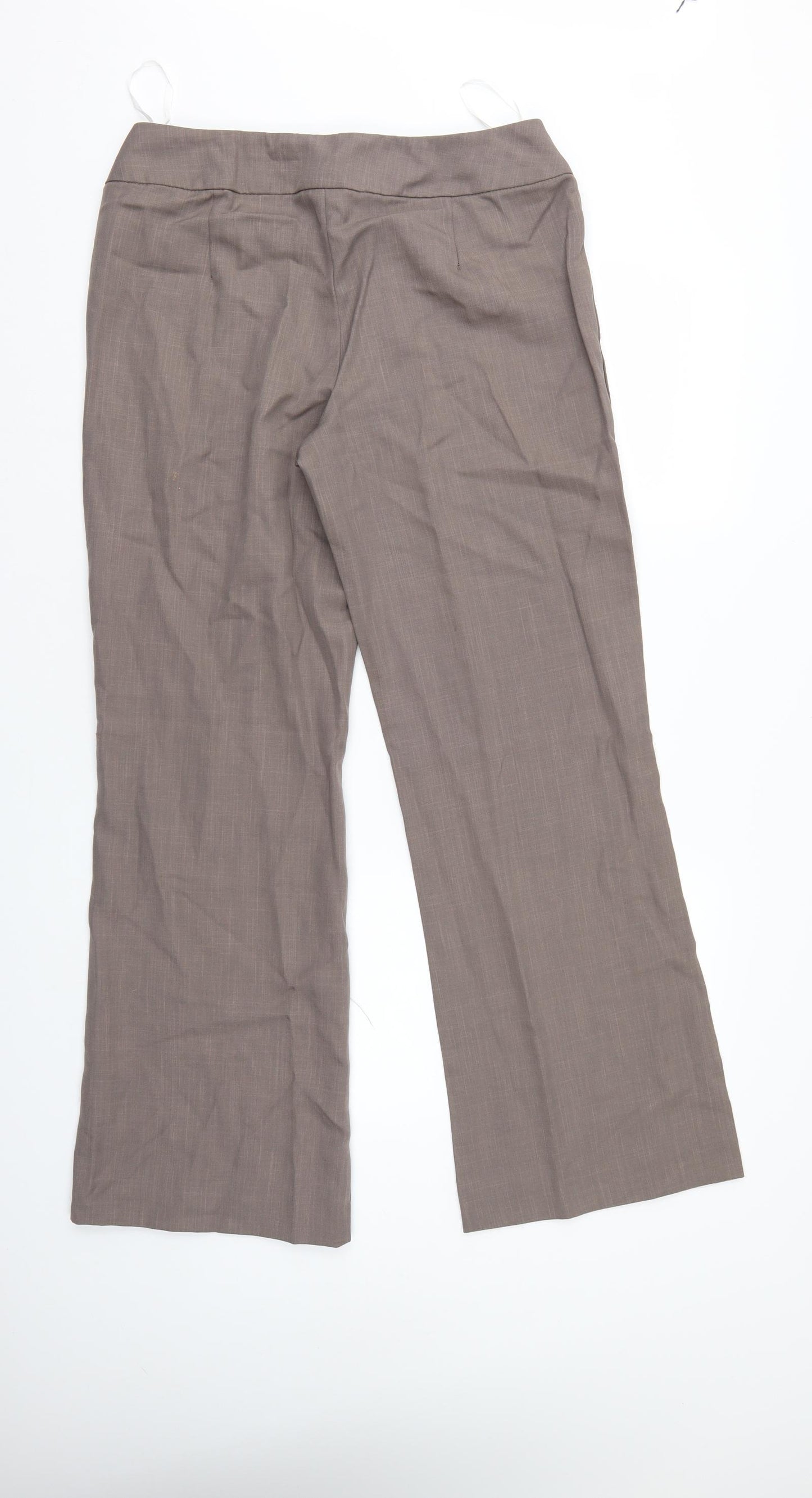 Debenhams Womens Brown   Trousers  Size 12 L30 in