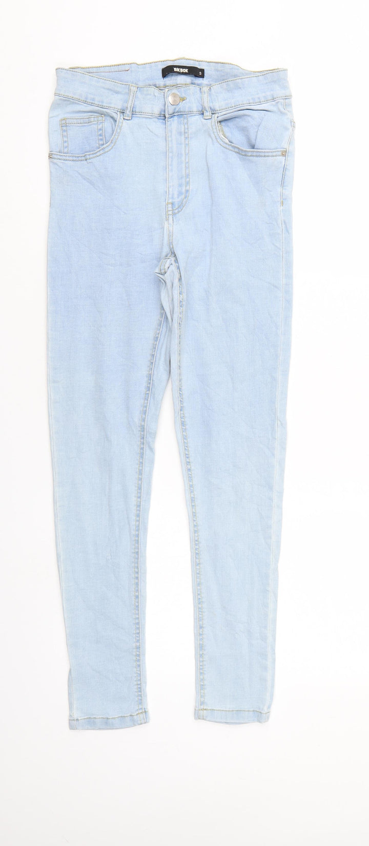 Bik Bok Womens Blue  Denim Tapered Jeans Size S L26 in