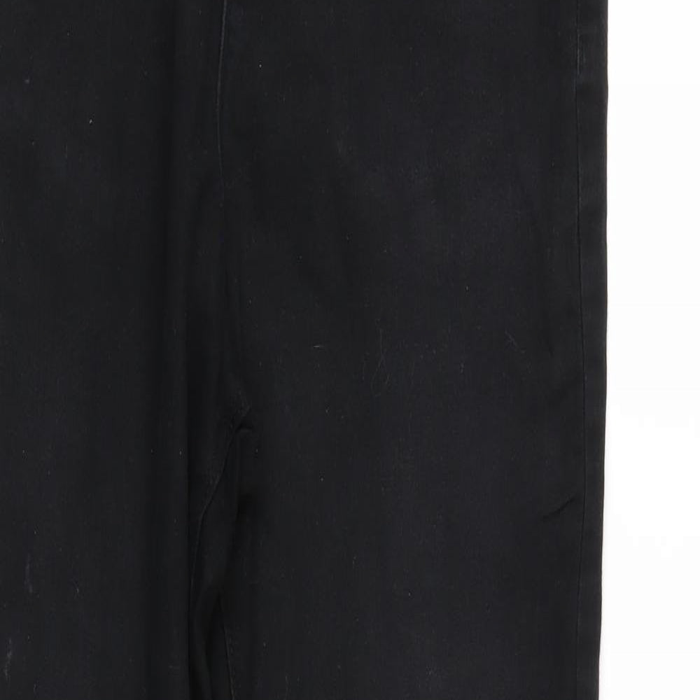 George Womens Black  Denim Tapered Jeans Size 14 L26 in - Elastic Waist