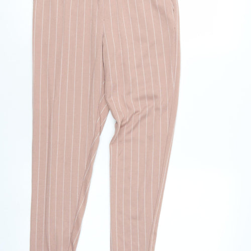 Copp Womens Brown Striped  Trousers  Size XS L26 in - Elastic Waist