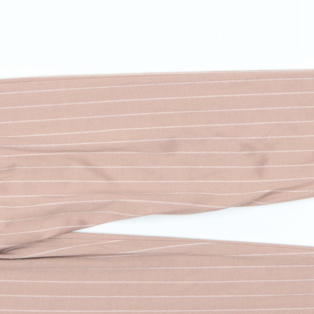 Copp Womens Brown Striped  Trousers  Size XS L26 in - Elastic Waist