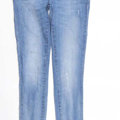 Crafted Womens Blue  Denim Skinny Jeans Size 8 L30 in