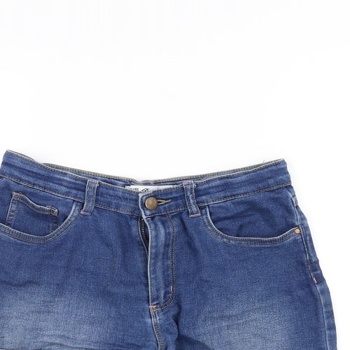 DENIMCO Girls Blue  Denim Chino Shorts Size 13-14 Years