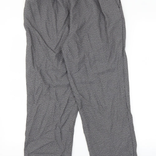 BHS Womens Blue Geometric  Trousers  Size 14 L25 in