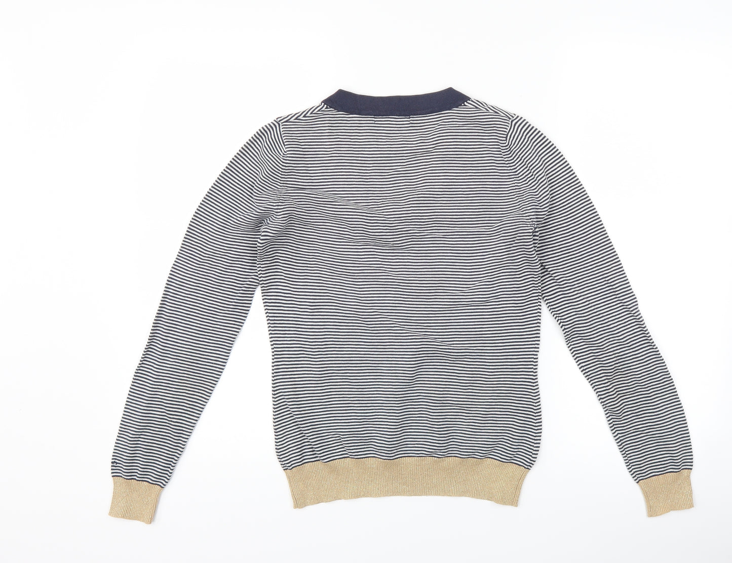 Trinny & Susannah Womens Blue Striped  Pullover Jumper Size 10