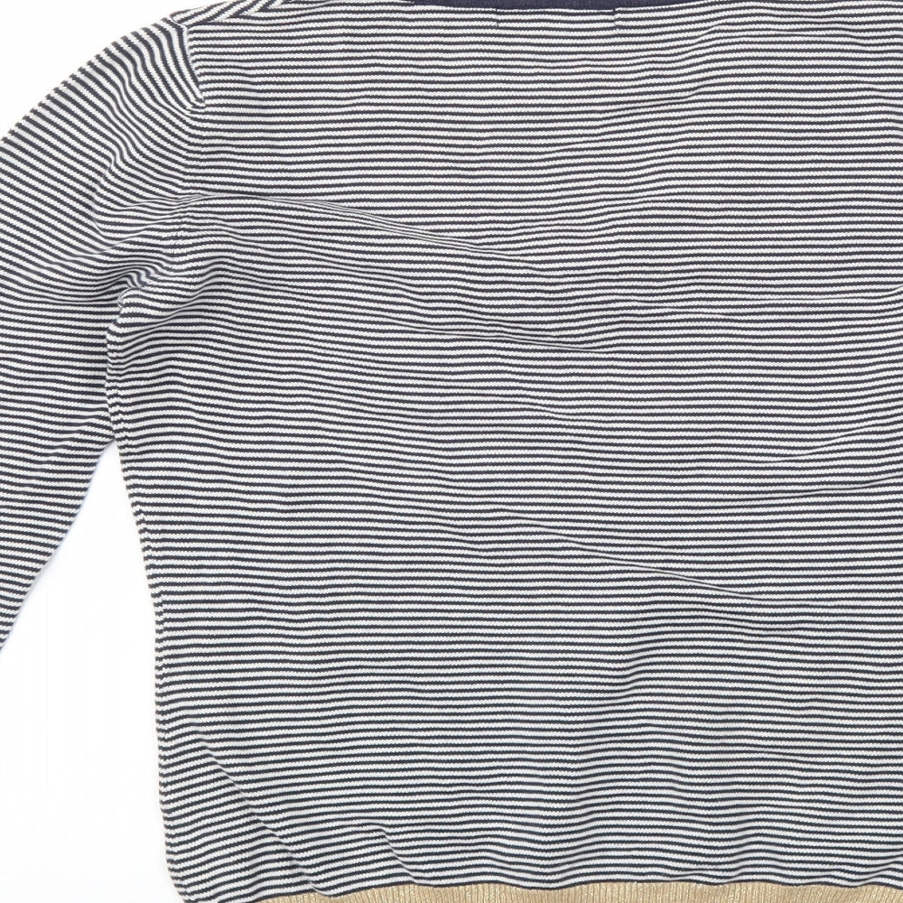 Trinny & Susannah Womens Blue Striped  Pullover Jumper Size 10
