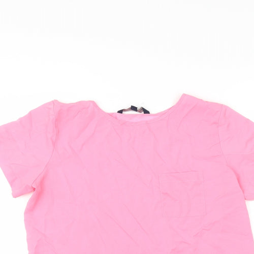 French Connection Womens Pink   Basic T-Shirt Size S
