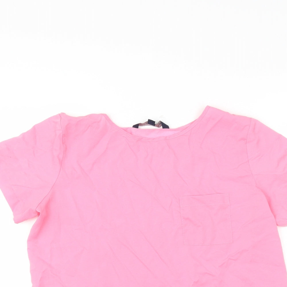 French Connection Womens Pink   Basic T-Shirt Size S