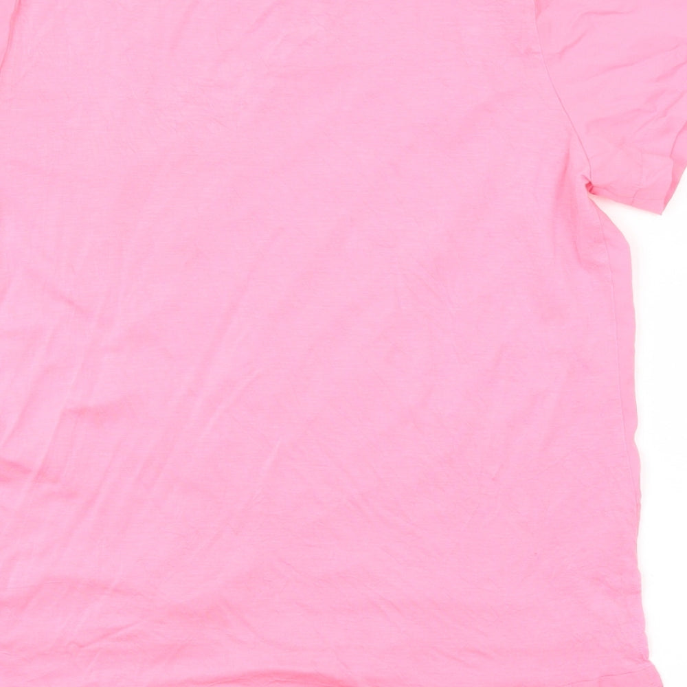 French Connection Womens Pink   Basic T-Shirt Size S