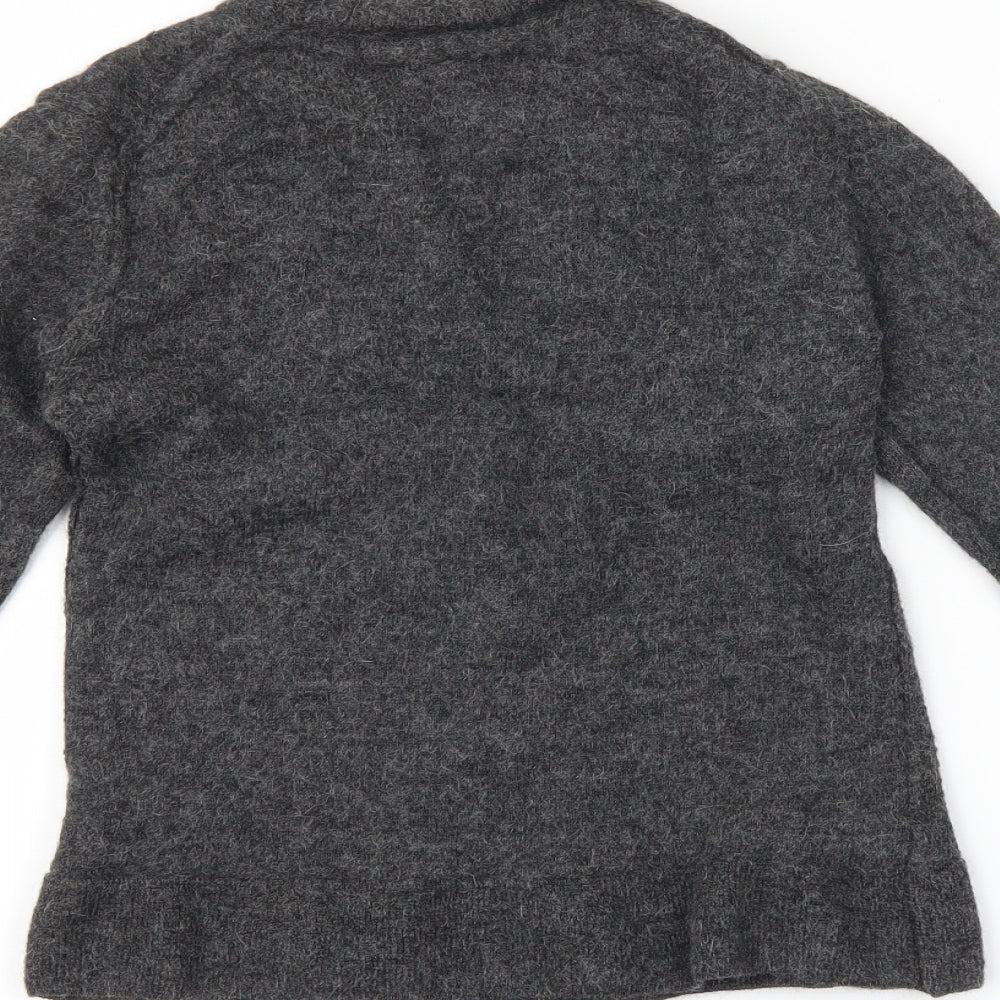 I.S Womens Grey   Cardigan Jumper Size M