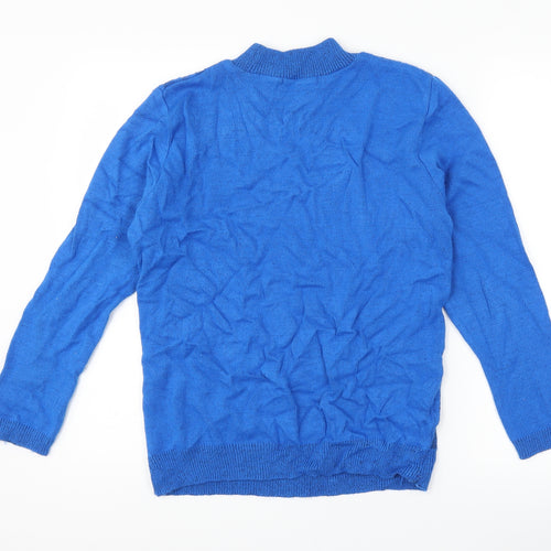 Classics Womens Blue Striped  Pullover Jumper Size L