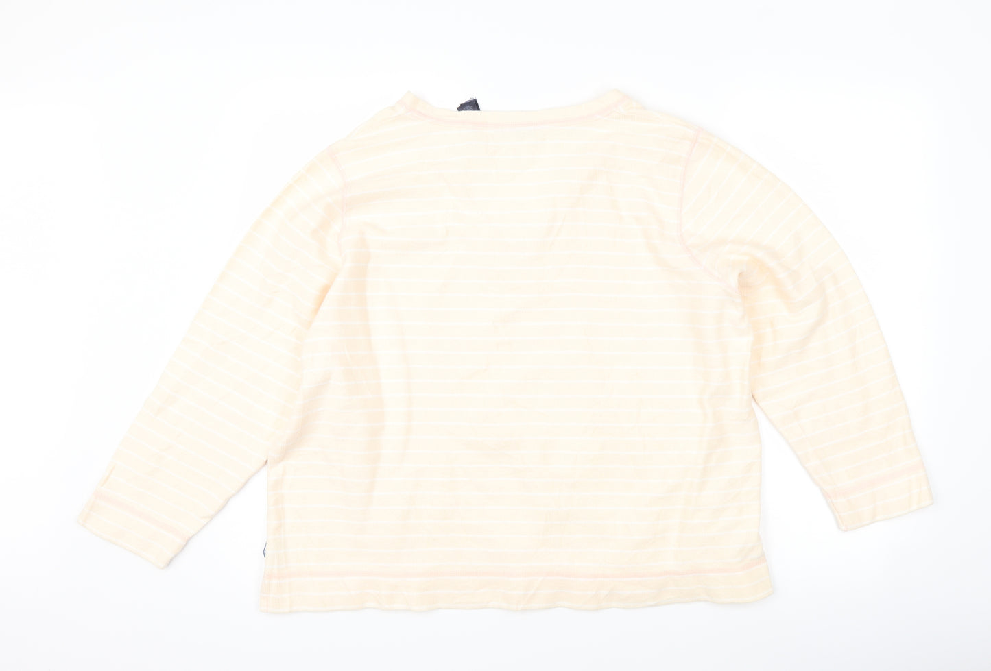 Crazy Horse Womens Pink Striped  Pullover Jumper Size M