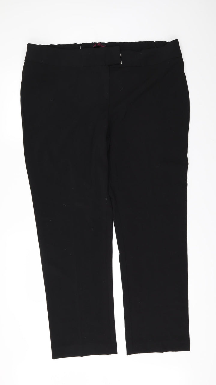 So Fabulous Womens Black   Trousers  Size 46 in L31 in