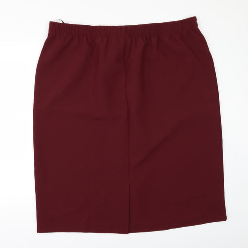 Preworn Womens Red   A-Line Skirt Size 26