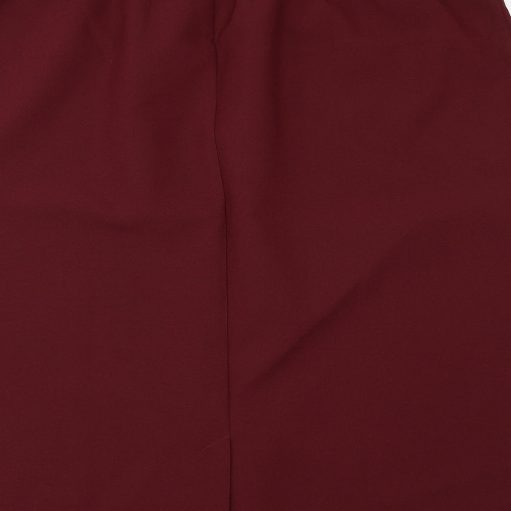 Preworn Womens Red   A-Line Skirt Size 26