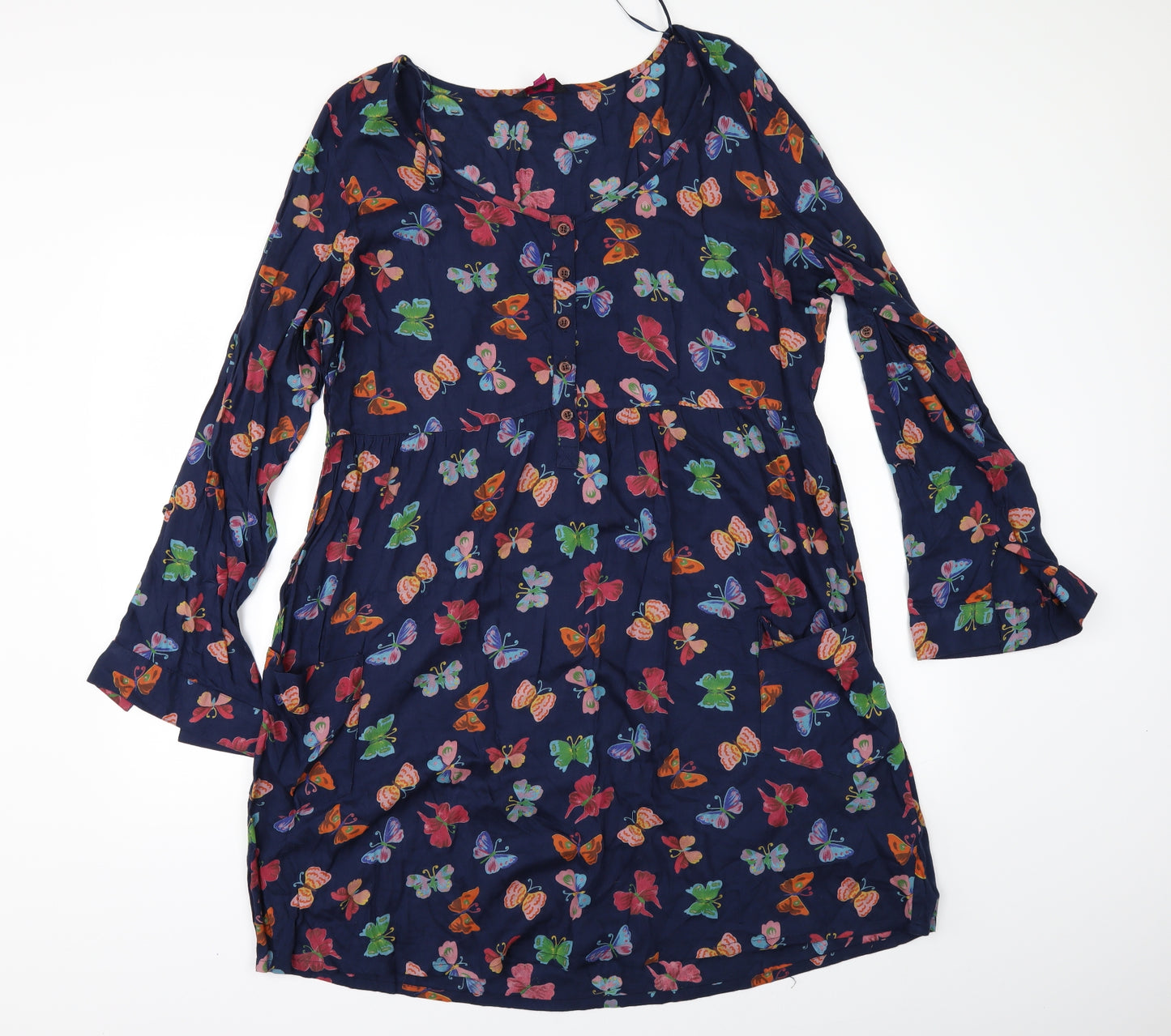 Simply Be Womens Black Geometric  A-Line  Size 14