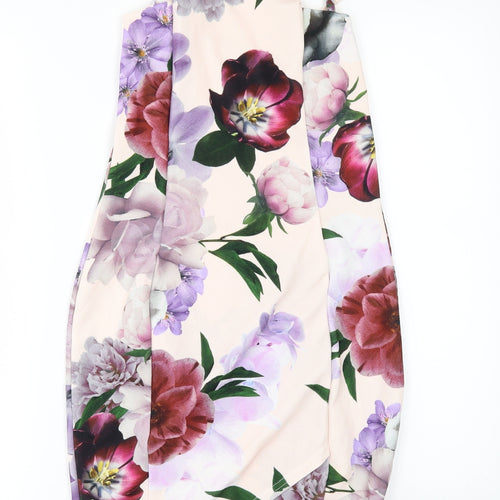 Select Womens Purple Floral  Mini  Size 12
