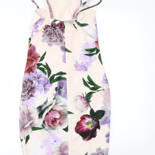 Select Womens Purple Floral  Mini  Size 12