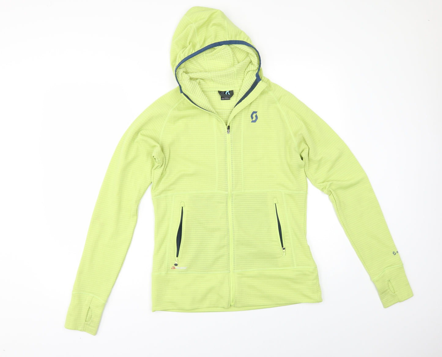 Polartec Womens Green   Full Zip Hoodie Size M