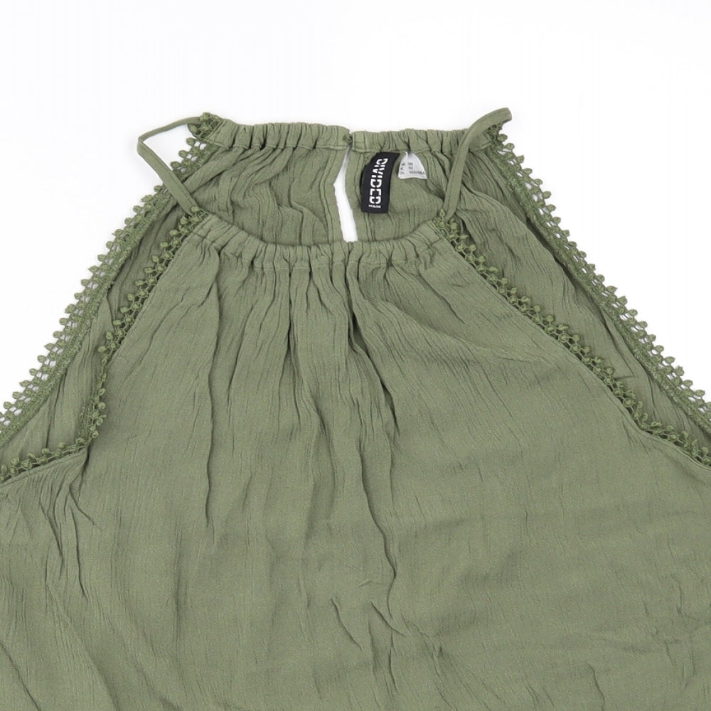 Divided by H&M Womens Green   Basic T-Shirt Size 10